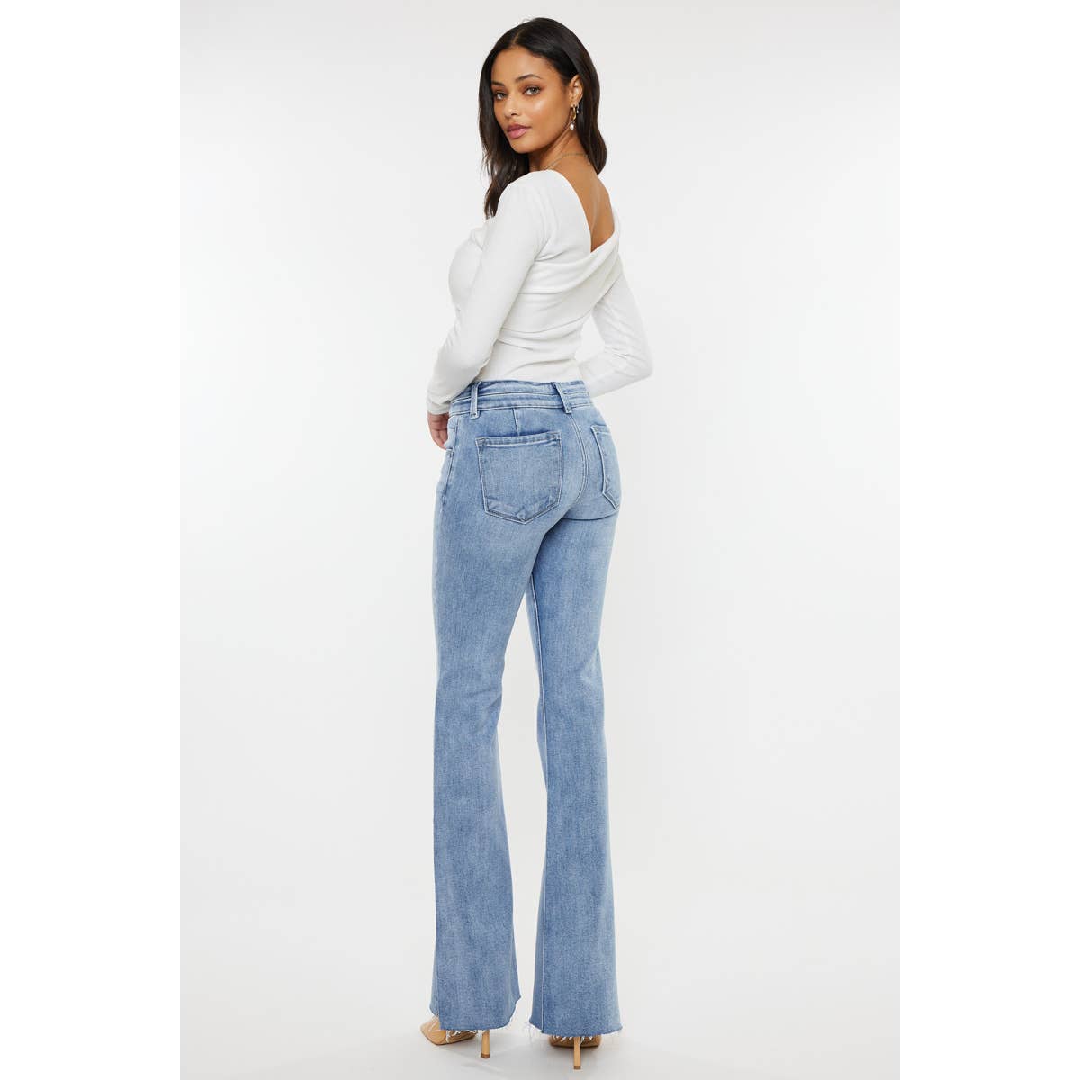 KanCan Side Slit Flare Jeans