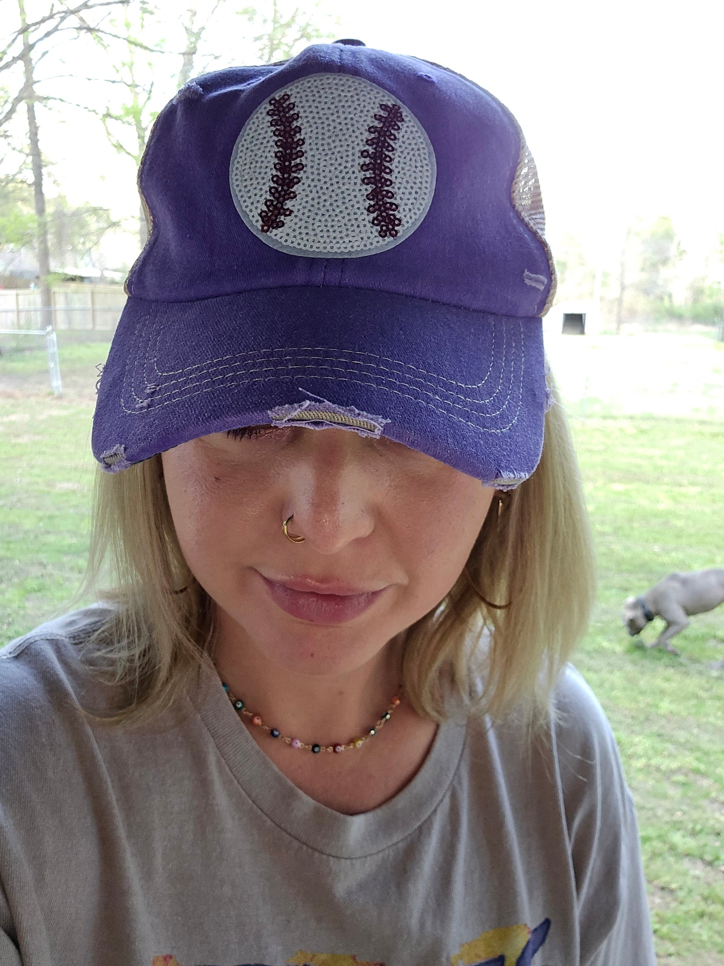 Sparkle Baseball Vintage Hat