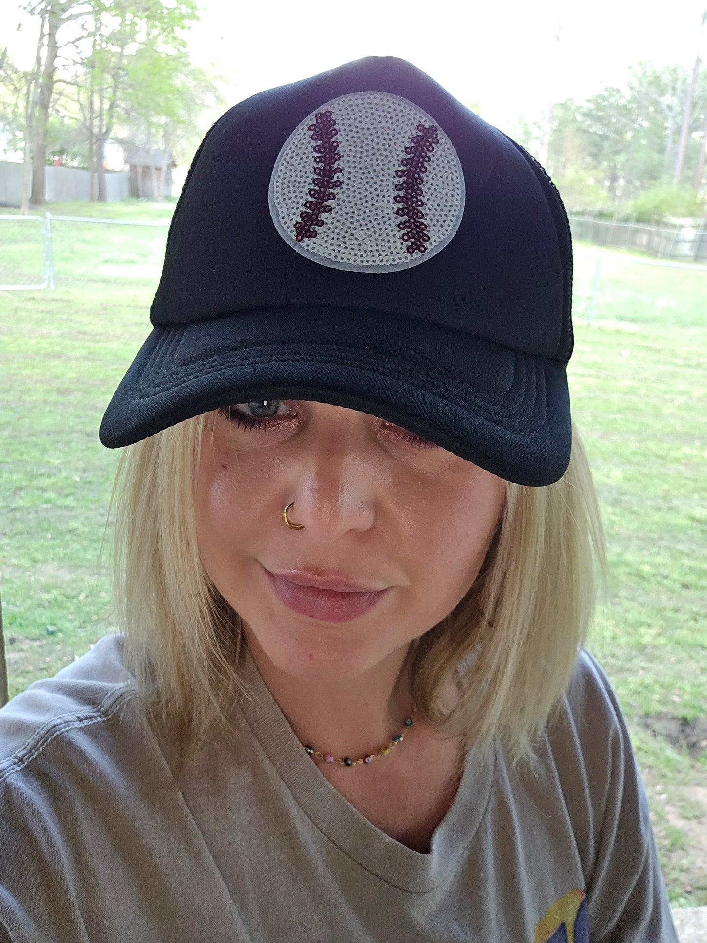 Sparkle Baseball Trucker Hat