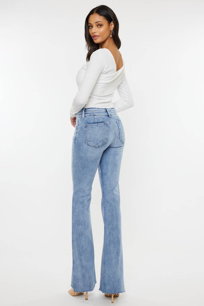 KanCan Side Slit Flare Jeans