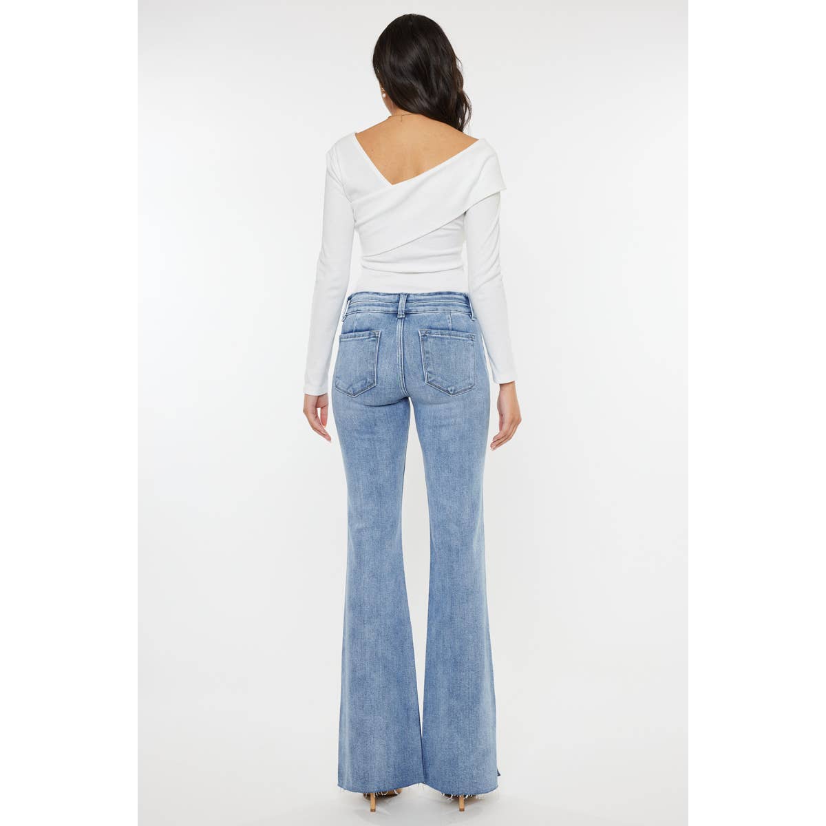 KanCan Side Slit Flare Jeans