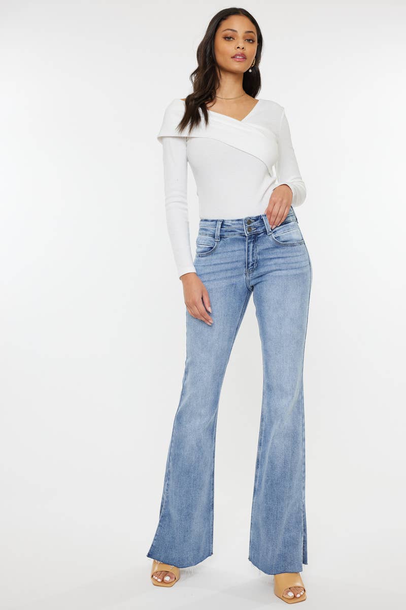 KanCan Side Slit Flare Jeans