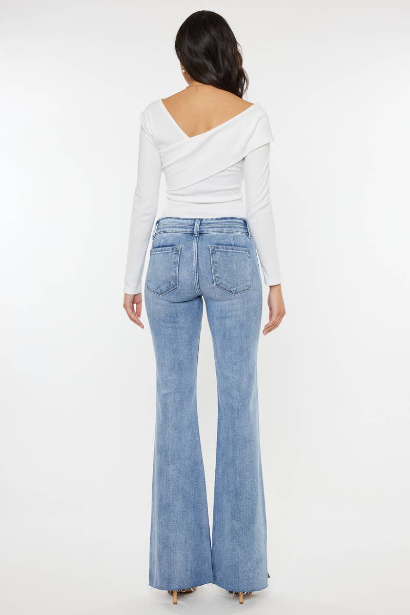 KanCan Side Slit Flare Jeans