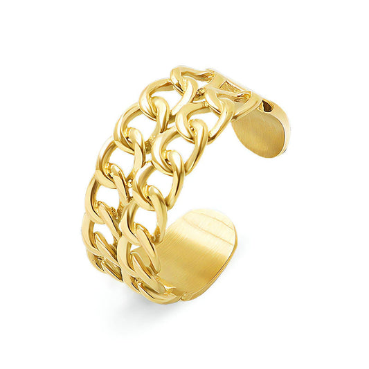 18K Gold Chainlink Ring