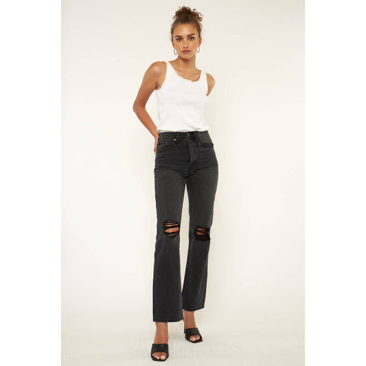 KanCan Rigid Black Cropped Jean